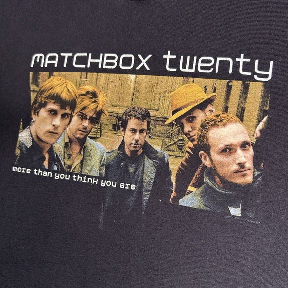 Vintage Matchbox Twenty 2003‎ Tour T-shirt Adult Size Large Black Music Band - Picture 4 of 7